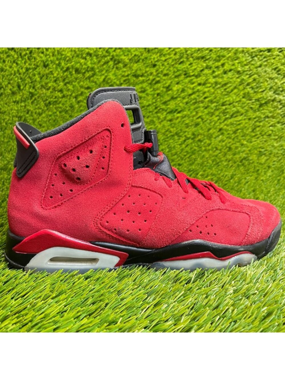 Nike Air Jordan 6‎ Retro Boys Size 6.5Y Red Athletic Basketball Shoes Sneakers